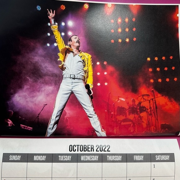 Freddie Mercury Calendar From January 2022 to June 2023 Scrapbooking Ephemera - Picture 4 of 4